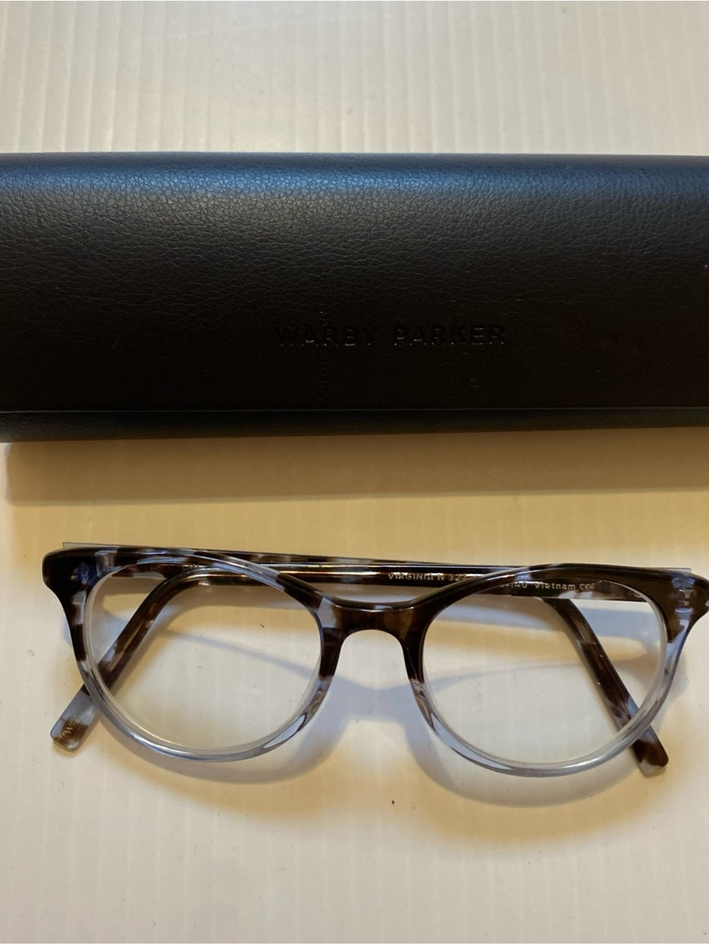 Warby Parker Virginia Narrow 48-18-140 Tortoise Blue Frames Only